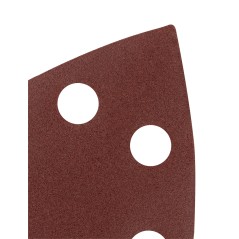 GRAPHITE 58T307 Papiery ścierne na rzep, żelazko 102 x 152 mm, P220, 5 szt., z 11 otworami 