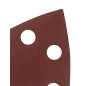 GRAPHITE 58T307 Papiery ścierne na rzep, żelazko 102 x 152 mm, P220, 5 szt., z 11 otworami