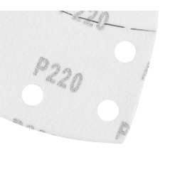 GRAPHITE 58T307 Papiery ścierne na rzep, żelazko 102 x 152 mm, P220, 5 szt., z 11 otworami 