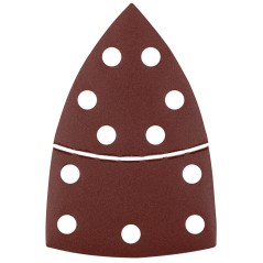 GRAPHITE 58T307 Papiery ścierne na rzep, żelazko 102 x 152 mm, P220, 5 szt., z 11 otworami 