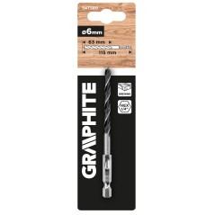 GRAPHITE 54T580 Wiertło do drewna Hex 6.0 mm 