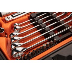 NEO TOOLS 08-690 Klucze nasadowe 1/4", 1/2", zestaw 71 szt. 