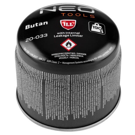 NEO TOOLS 20-033 Nabój z gazem butan 190g, nabijany