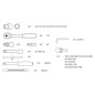 NEO TOOLS 08-660 Klucze nasadowe, 1/4”, CrV, zestaw 46 szt.