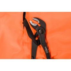 NEO TOOLS 81-778-XXL Ogrodniczki robocze, ostrzegawcze, pomarańczowe, rozmiar XXL