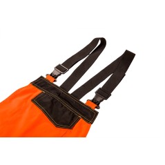 NEO TOOLS 81-778-XXL Ogrodniczki robocze, ostrzegawcze, pomarańczowe, rozmiar XXL 