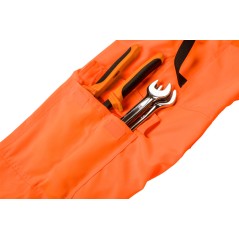 NEO TOOLS 81-778-XXL Ogrodniczki robocze, ostrzegawcze, pomarańczowe, rozmiar XXL 