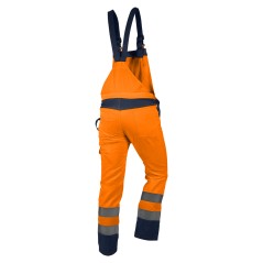 NEO TOOLS 81-778-XXL Ogrodniczki robocze, ostrzegawcze, pomarańczowe, rozmiar XXL 
