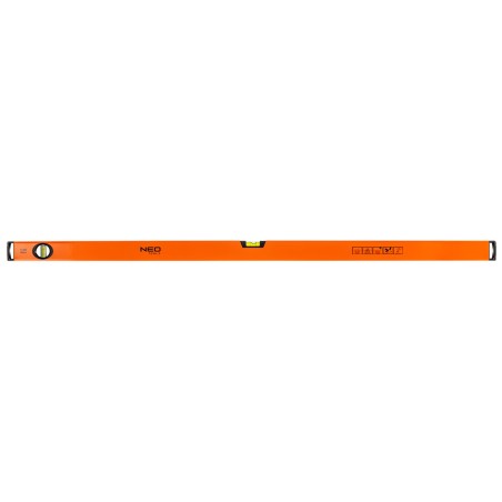 NEO TOOLS 71-085 Poziomnica aluminiowa, 2 libelle, frezowana dolna powierzchnia, 120 cm