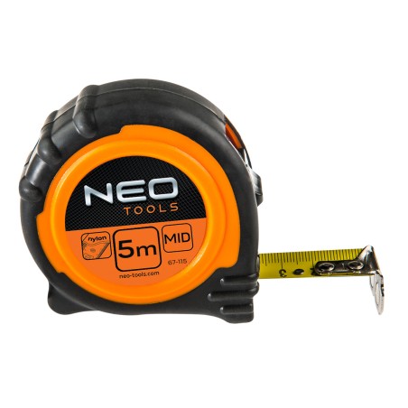 NEO TOOLS 67-115 Miara zwijana stalowa 5 m x 25 mm, magnes