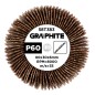 GRAPHITE 58T383 Ściernica listkowa trzpieniowa 80 x 30 x 6 mm, P60