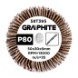 GRAPHITE 58T395 Ściernica listkowa trzpieniowa 50 x 30 x 6 mm, P80