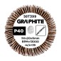 GRAPHITE 58T399 Ściernica listkowa trzpieniowa 50 x 20 x 6 mm, P40