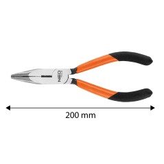 NEO TOOLS 01-278 Szczypce wydłużone wygięte 200 mm 