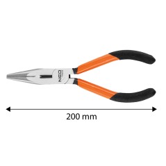 NEO TOOLS 01-274 Szczypce wydłużone proste 200 mm 