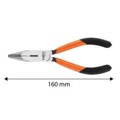 NEO TOOLS 01-277 Szczypce wydłużone wygięte 160 mm 