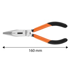 NEO TOOLS 01-273 Szczypce wydłużone proste 160 mm 