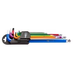 NEO TOOLS 09-512 Klucze sześciokątne 1.5-10 mm, zestaw 9 szt. 