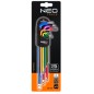 NEO TOOLS 09-512 Klucze sześciokątne 1.5-10 mm, zestaw 9 szt.