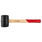 TOPEX 02A325-1 Młotek gumowy 60 mm/400 g, trzonek drewniany