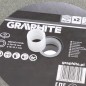 GRAPHITE 57T128 Tarcze szlifierskie 200 x 20/16/12.7 x 20 mm, P60, 2 szt.