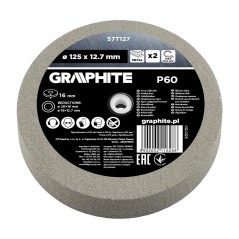 GRAPHITE 57T127 Tarcze szlifierskie 125 x 20/16/12.7 x 16 mm, P60, 2 szt.