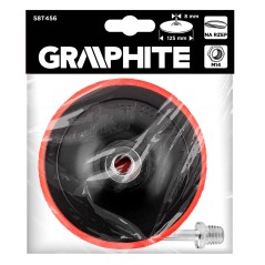 GRAPHITE 58T456 Tarcza mocująca z rzepem 125 mm x M14 + trzpień 