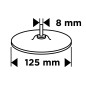 GRAPHITE 58T456 Tarcza mocująca z rzepem 125 mm x M14 + trzpień