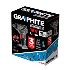 GRAPHITE 58G041 Kompresor akumulatorowy Energy+ 18V, wyświetlacz LCD, bez akumulatora 