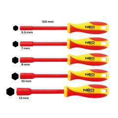 NEO TOOLS 04-145 Wkrętaki izolowane nasadowe 5 szt. 