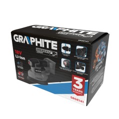 GRAPHITE 58GE141 Szlifierka oscylacyjna DELTA Energy+ 18V, bez akumulatora 