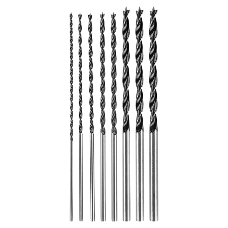 GRAPHITE 54T573 Zestaw wierteł do drewna, przedłużanych: 4, 5, 6, 7, 8, 10, 12 mm x 300 mm, 7 sztuk
