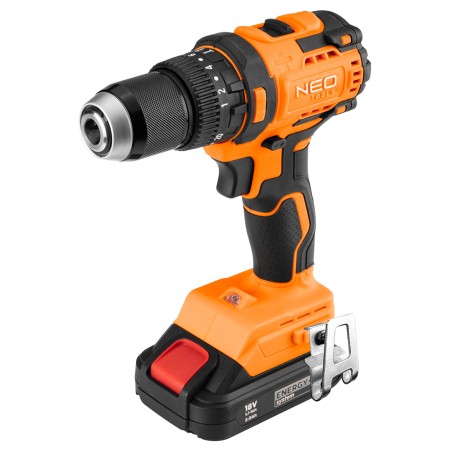 NEO TOOLS 04-619 Wiertarko-wkrętarka udarowa bezszczotkowa 18V, uchwyt 13mm, compact, Energy+, bez akumulatora