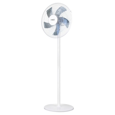NEO TOOLS 90-015 Wentylator podłogowy 50W, śr. 40 cm, 3 prędkości, oscylacja, biały