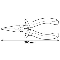 NEO TOOLS 01-014 Szczypce wydłużone proste 200 mm 