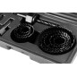 GRAPHITE 56T748 Otwornice do drewna z adapterami 19 - 64 mm, zestaw 12 szt.