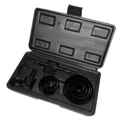 GRAPHITE 56T748 Otwornice do drewna z adapterami 19 - 64 mm, zestaw 12 szt. 