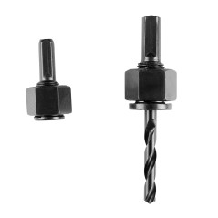 GRAPHITE 56T748 Otwornice do drewna z adapterami 19 - 64 mm, zestaw 12 szt. 