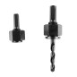 GRAPHITE 56T748 Otwornice do drewna z adapterami 19 - 64 mm, zestaw 12 szt.