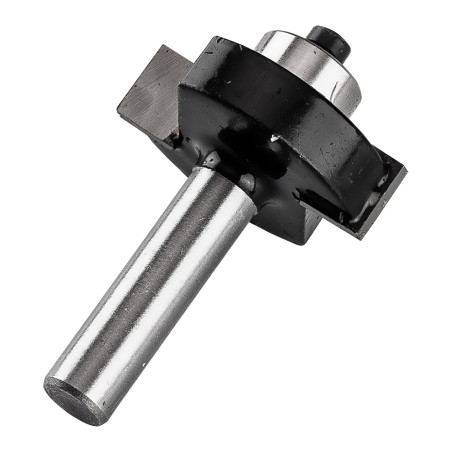 GRAPHITE 56T612 Frez do drewna z łożyskiem, ozdobny, widiowy, 32 x 10 mm, trzpień 8 mm