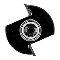 GRAPHITE 56T612 Frez do drewna z łożyskiem, ozdobny, widiowy, 32 x 10 mm, trzpień 8 mm 