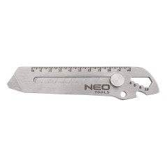 NEO TOOLS 63-713 Nóż z ostrzem łamanym wielofunkcyjny, 6 w 1