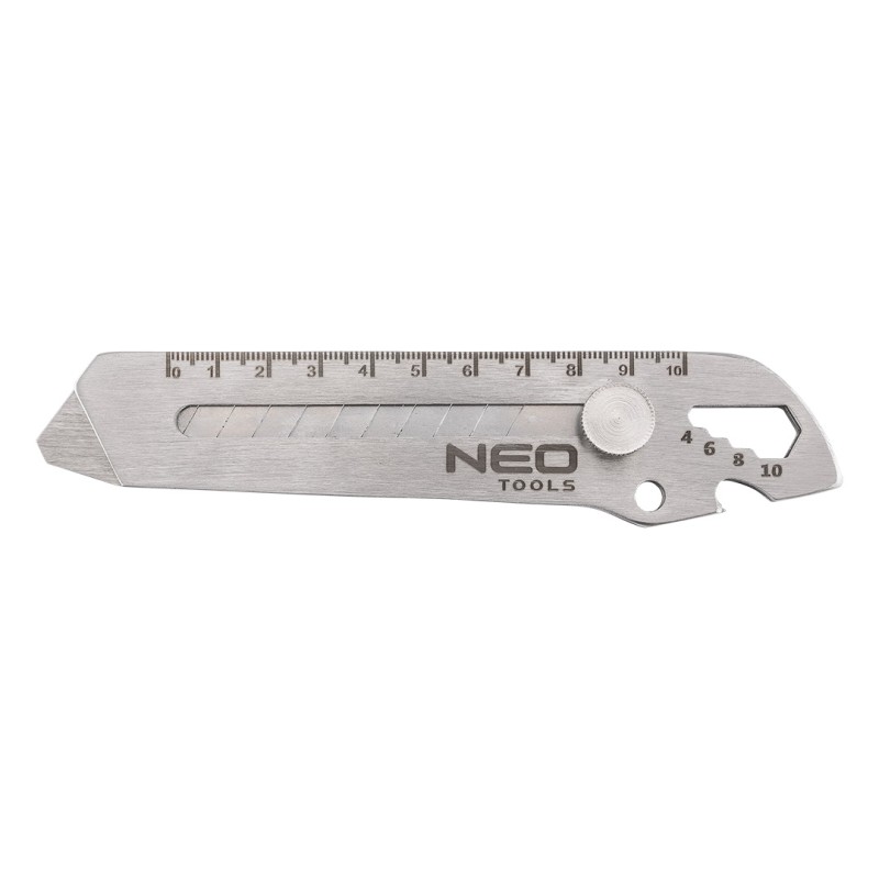 NEO TOOLS 63-713 Nóż z ostrzem łamanym wielofunkcyjny, 6 w 1