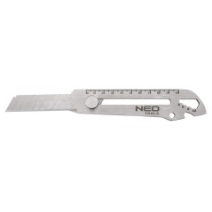 NEO TOOLS 63-713 Nóż z ostrzem łamanym wielofunkcyjny, 6 w 1