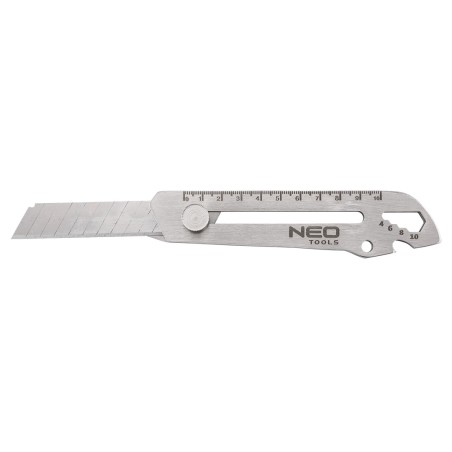 NEO TOOLS 63-713 Nóż z ostrzem łamanym wielofunkcyjny, 6 w 1