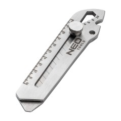 NEO TOOLS 63-713 Nóż z ostrzem łamanym wielofunkcyjny, 6 w 1 