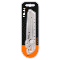 NEO TOOLS 63-713 Nóż z ostrzem łamanym wielofunkcyjny, 6 w 1 