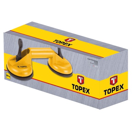 TOPEX 14A780 Przyssawka do szyb podwójna, 80 kg