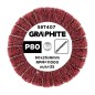 GRAPHITE 58T407 Ściernica listkowa trzpieniowa 60 x 25 x 6 mm, P80