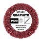 GRAPHITE 58T409 Ściernica listkowa trzpieniowa 60 x 25 x 6 mm, P120